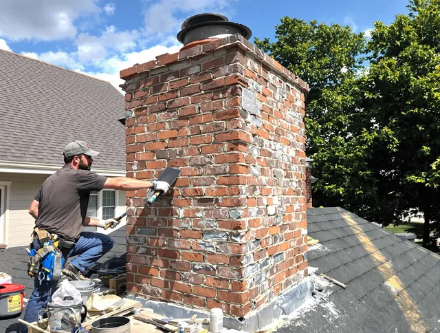 Completed chimney rebuild by Jupiter Chimney Sweep in Jupiter, FL