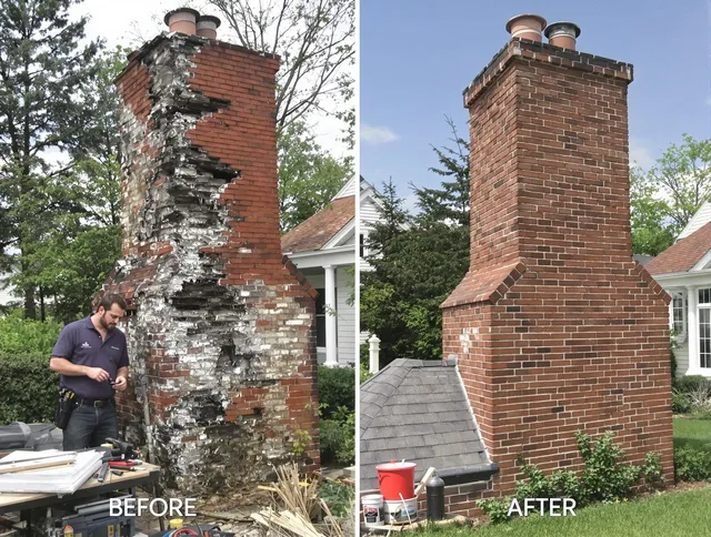 Jupiter Chimney Sweep performing a full chimney restoration in Jupiter, FL