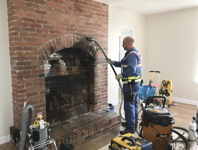 Jupiter Chimney Sweep expert performing detailed chimney sweep in Jupiter, FL