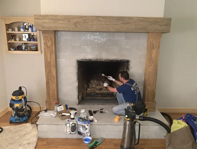 Detailed creosote removal process by Jupiter Chimney Sweep in Jupiter, FL