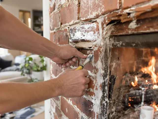 Routine fireplace repair by Jupiter Chimney Sweep in Jupiter, FL