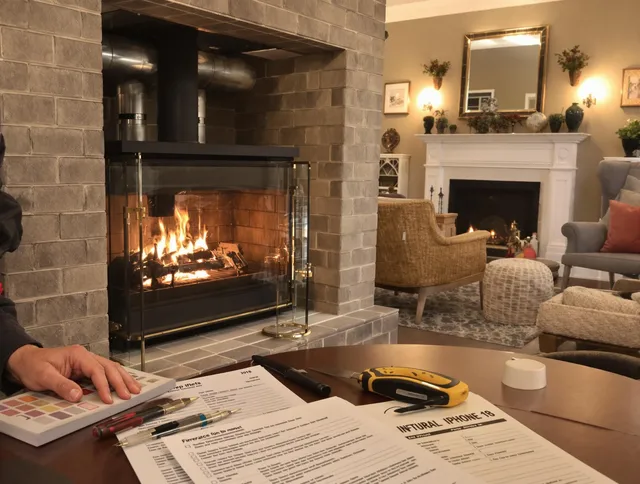 Jupiter Chimney Sweep verifying fireplace safety measures in Jupiter, FL